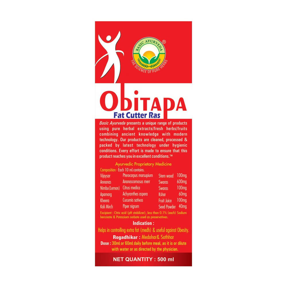 Basic Ayurveda Obitapa Fat Cutter Ras