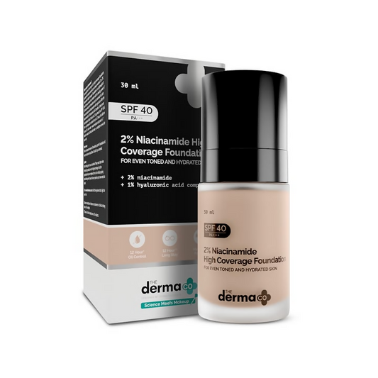 The Derma Co 2% Niacinamide High Coverage Foundation-03 Natural 