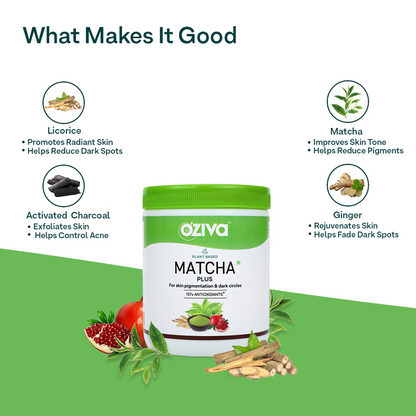 OZiva Plant Based Matcha Plus