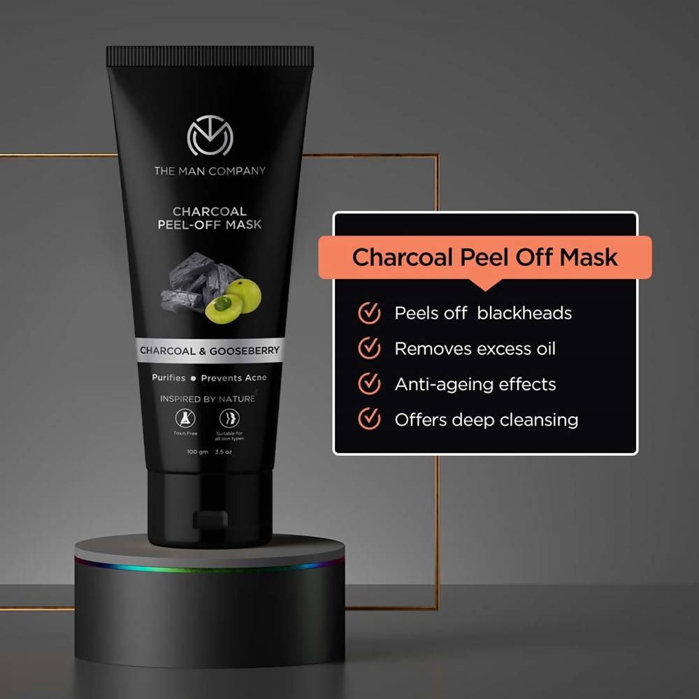 The Man Company Charcoal Peel Off Mask