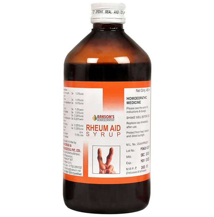 Bakson's Homeopathy Rheum Aid Syrup 