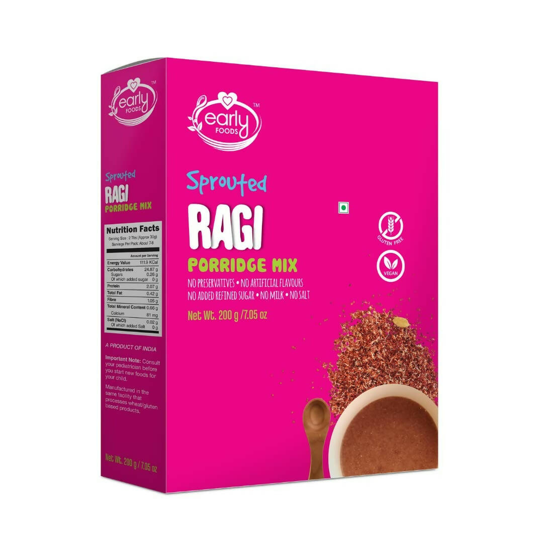 Early Foods Organic Sprouted Ragi Porridge Mix, Australia, Canada 