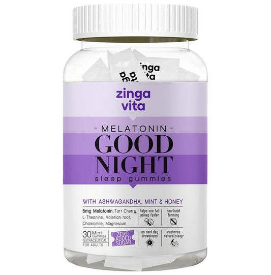 Zingavita Melatonin 5mg Good Night Sleep Gummies TrueCure