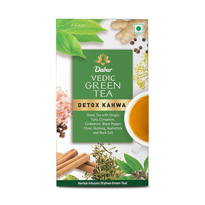 Dabur Vedic Green Teabags Detox Kahwa   