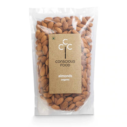 Conscious Food Organic Almonds (Badaam)