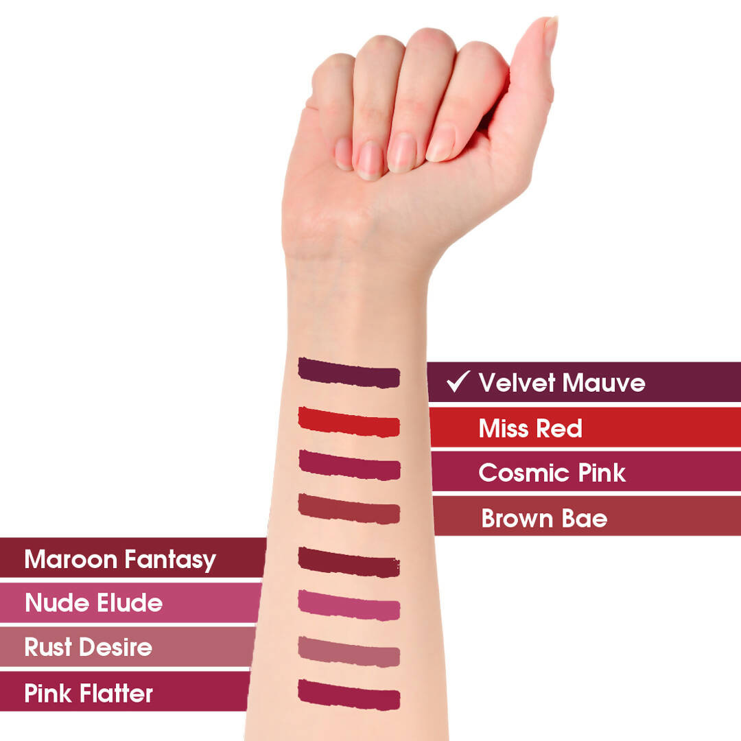 TAC - The Ayurveda Co. Liquid Matte Velvet Mauve Lipstick