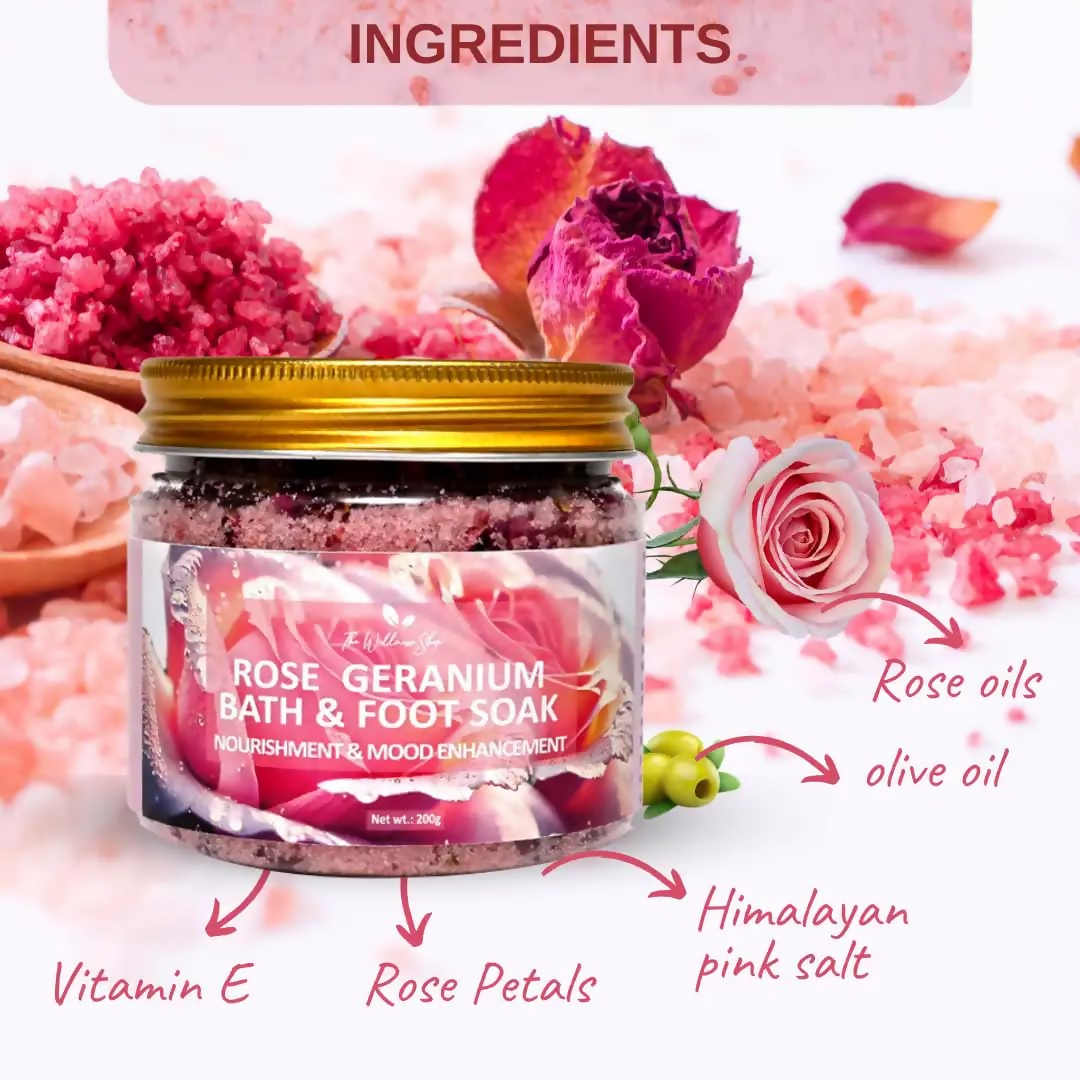 The Wellness Shop Rose Geranium Bath and Foot Soak