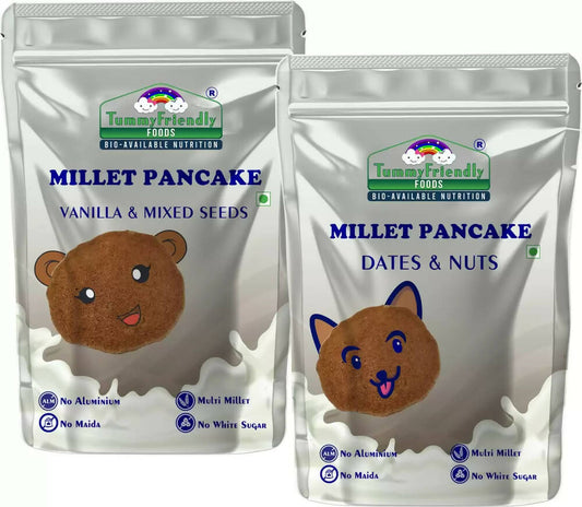 TummyFriendly Foods Millet Pancake Mix Combo Dates, Nuts, Seeds, Australia, Canada 