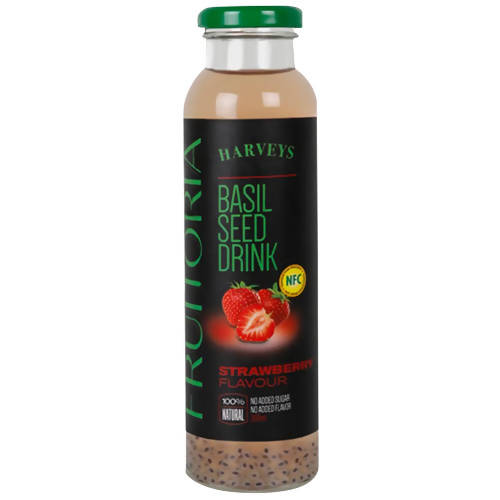 Harveys Fruitoria Basil Seed Drink-Strawberry Flavor TrueCure