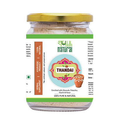 Shuddh Natural Instant Ayurvedic Thandai Powder Nuts and Seeds Superfoods TrueCure