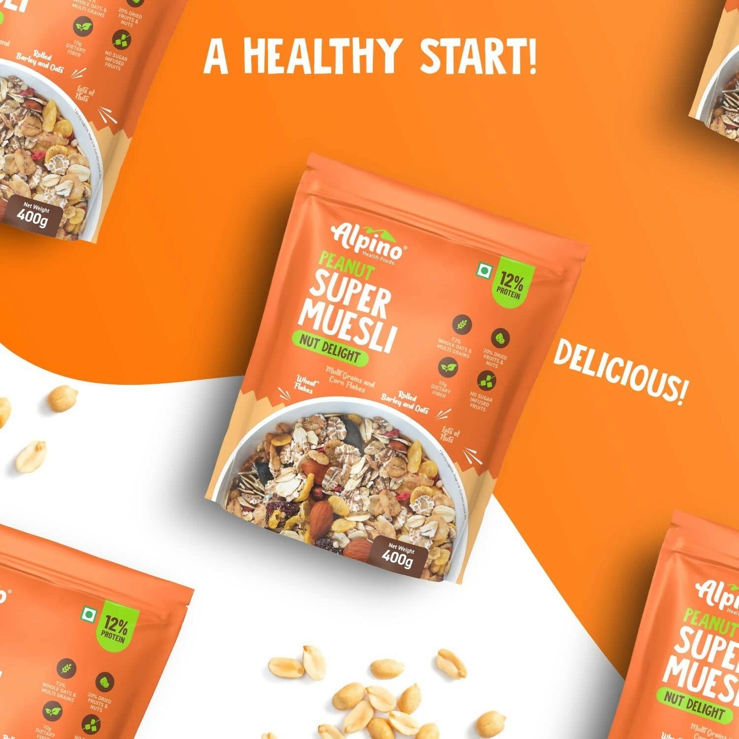 Alpino High Protein Super Muesli Nut Delight