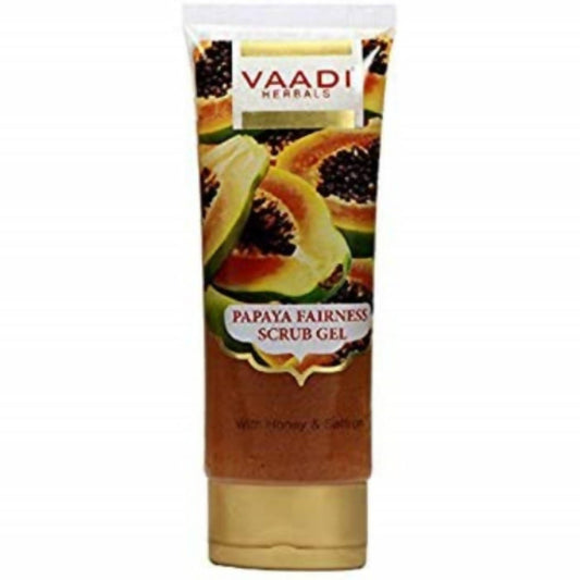 Vaadi Herbals Papaya Fairness Scrub Gel with Honey and Saffron