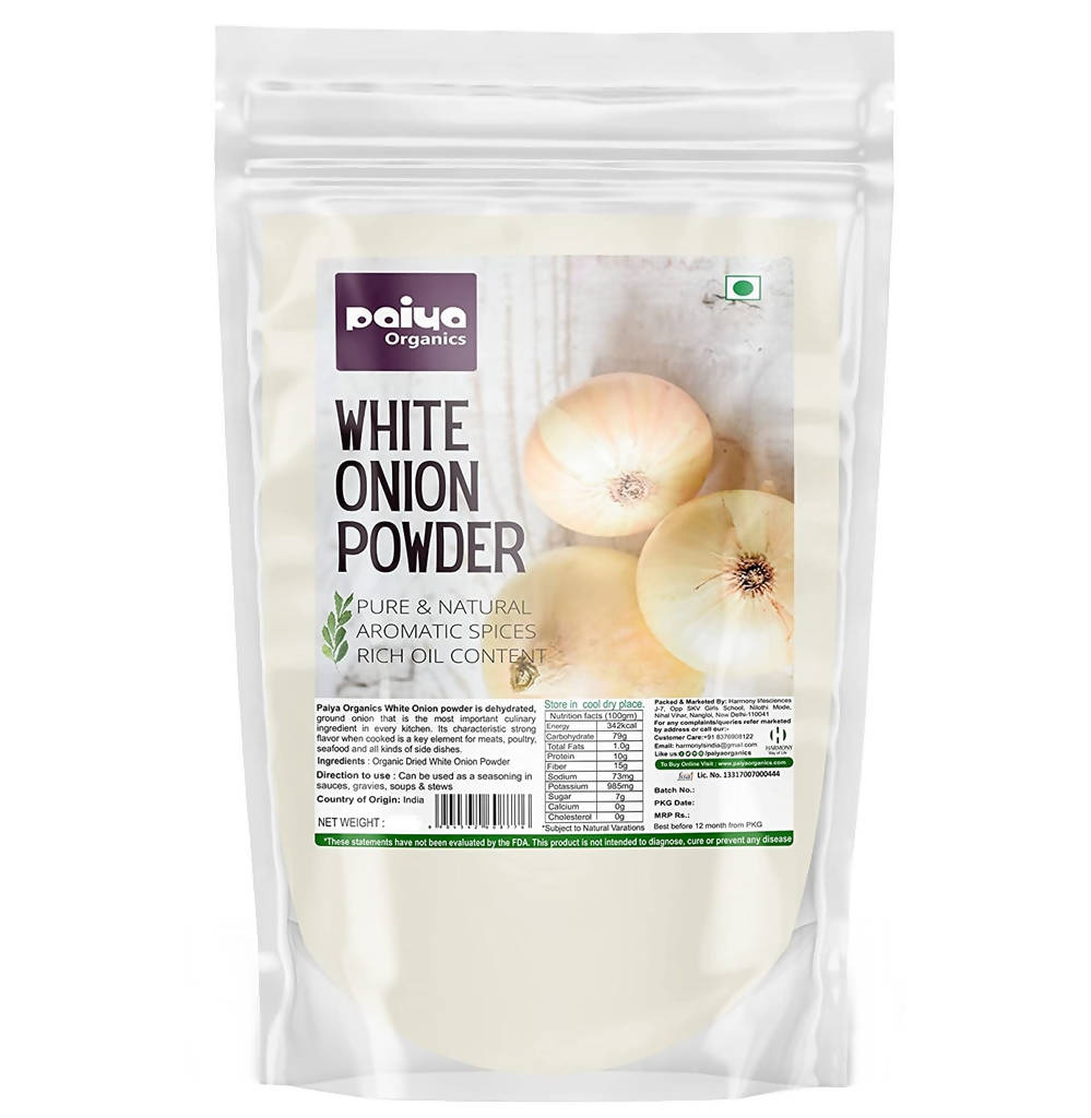 Paiya Organics White Onion Powder, Australia, Canada 