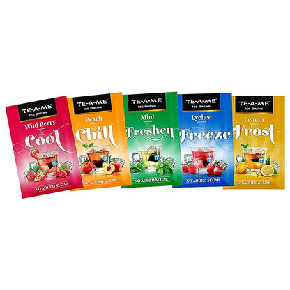 TE-A-ME Assorted Ice Infusion Tea Bags, 5 Delicious Flavor