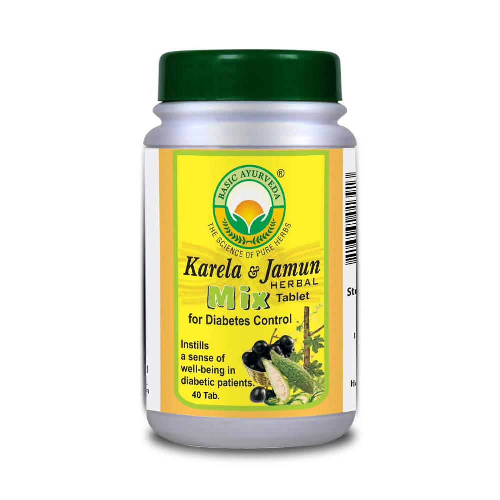 Basic Ayurveda Karela & Jamun Herbal Mix Tablet