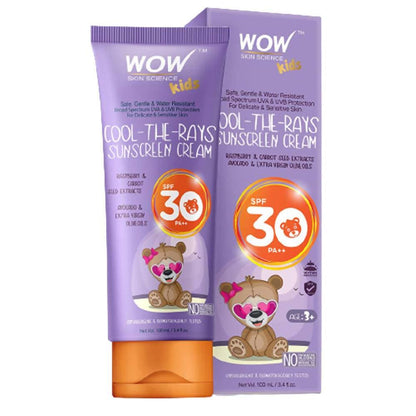 Wow Skin Science Kids Cool-The-Rays Sunscreen Cream - Drmedicart