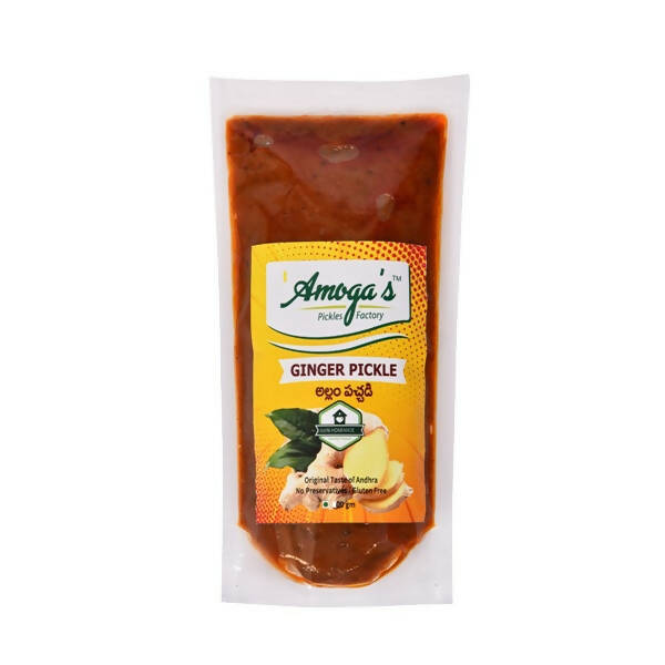 Amoga's Pickles Factory Ginger Pickle Andhra Style TrueCure