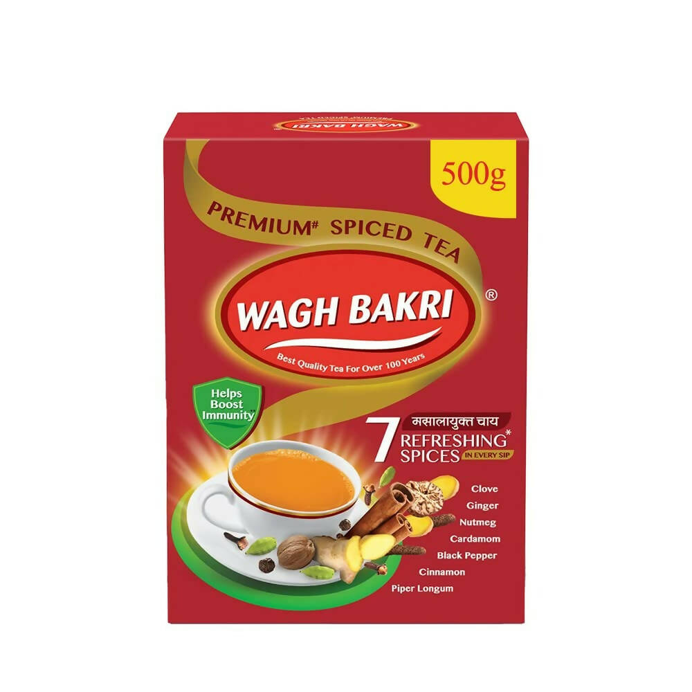 Wagh Bakri 7 Refreshing Spices Tea | Wagh Bakri Premium Spiced Tea | Made With 7 Authentic Refreshing Spices