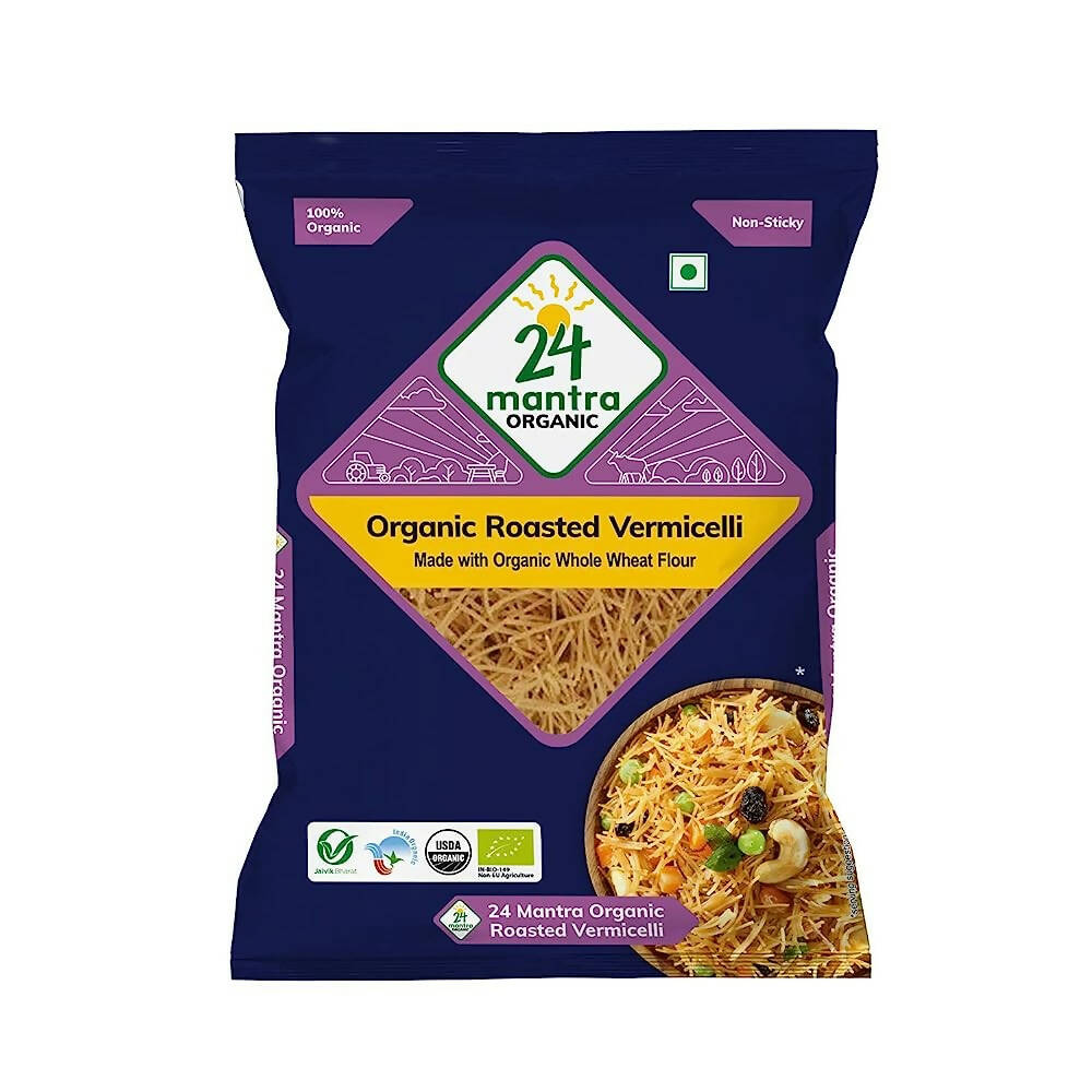 24 Mantra Organic Roasted Vermicelli Made With Whole Wheat Flour 