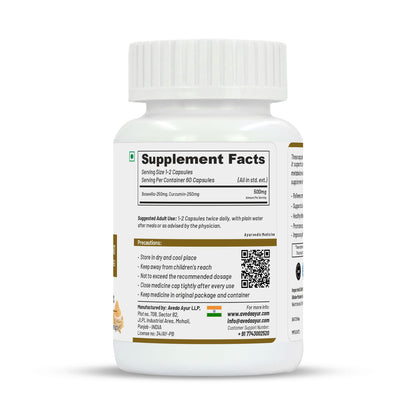 Life Aveda Bosswellia Curcumin Capsules