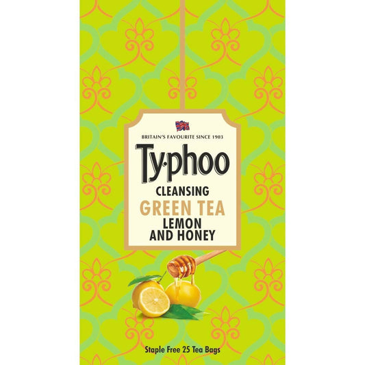 Typhoo Cleansing Lemon & Honey Green Tea Bags   