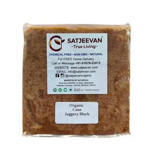 Satjeevan Organic Cane Jaggery Block