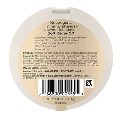 Neutrogena Mineral Sheers Compact Powder Foundation