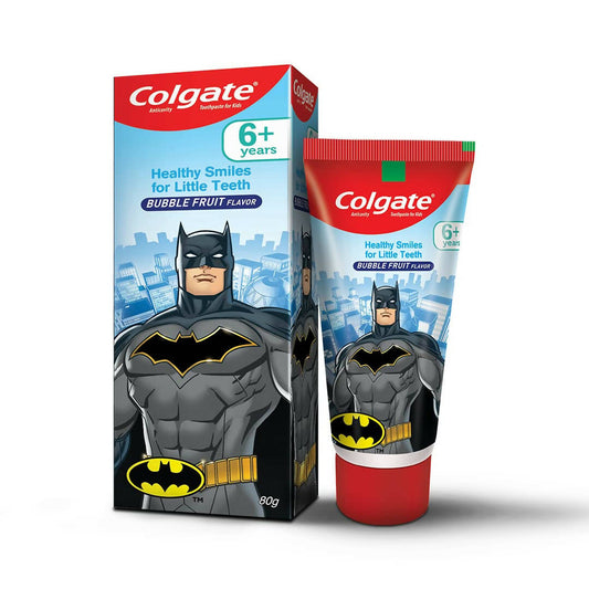 Colgate Batman Anticavity Toothpaste For Kids Bubble Fruit Flavor 