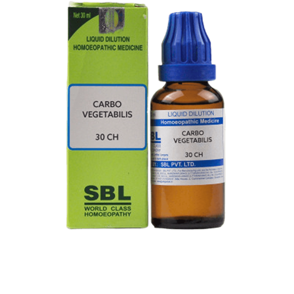 SBL Homeopathy Carbo Vegetabilis Dilution 30 CH