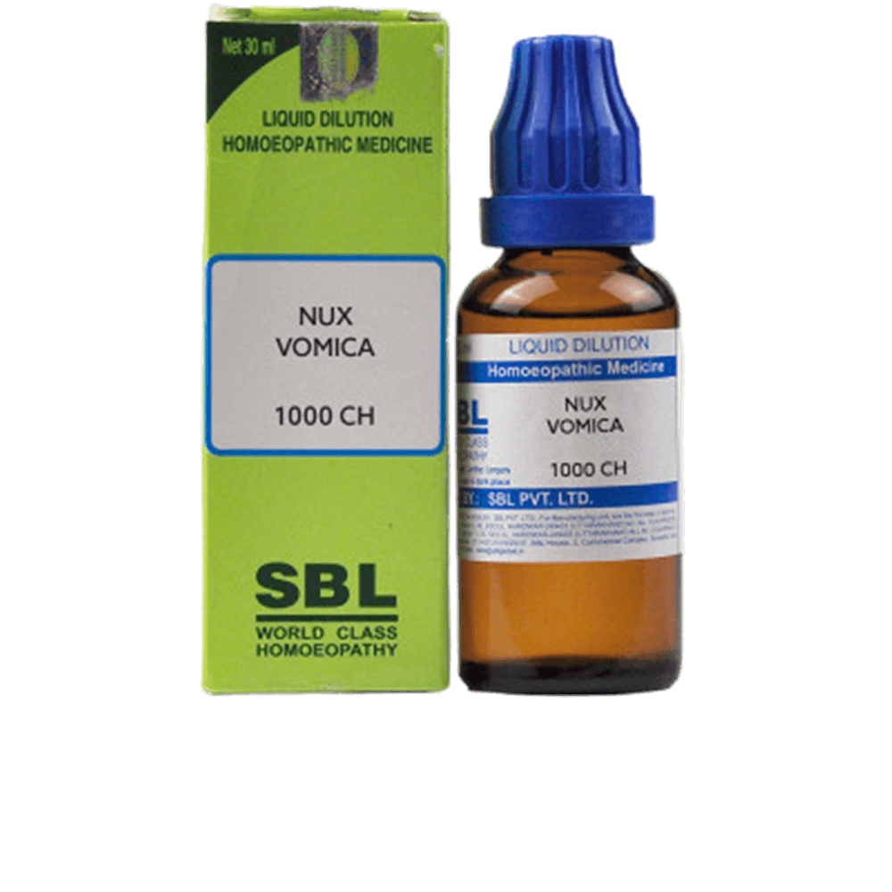 SBL Homeopathy Nux Vomica Dilution 1000 CH