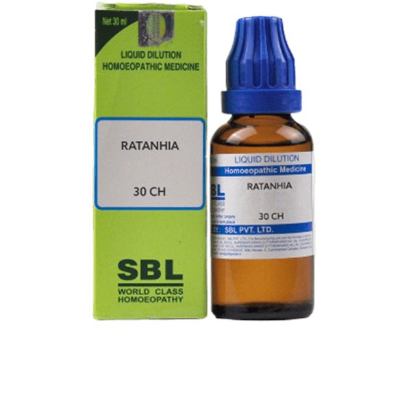 SBL Homeopathy Ratanhia Dilution