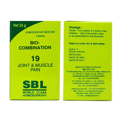 SBL Homeopathy Bio-Combination 19 Tablets