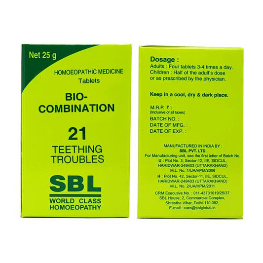 SBL Homeopathy Bio-Combination 21 Tablets