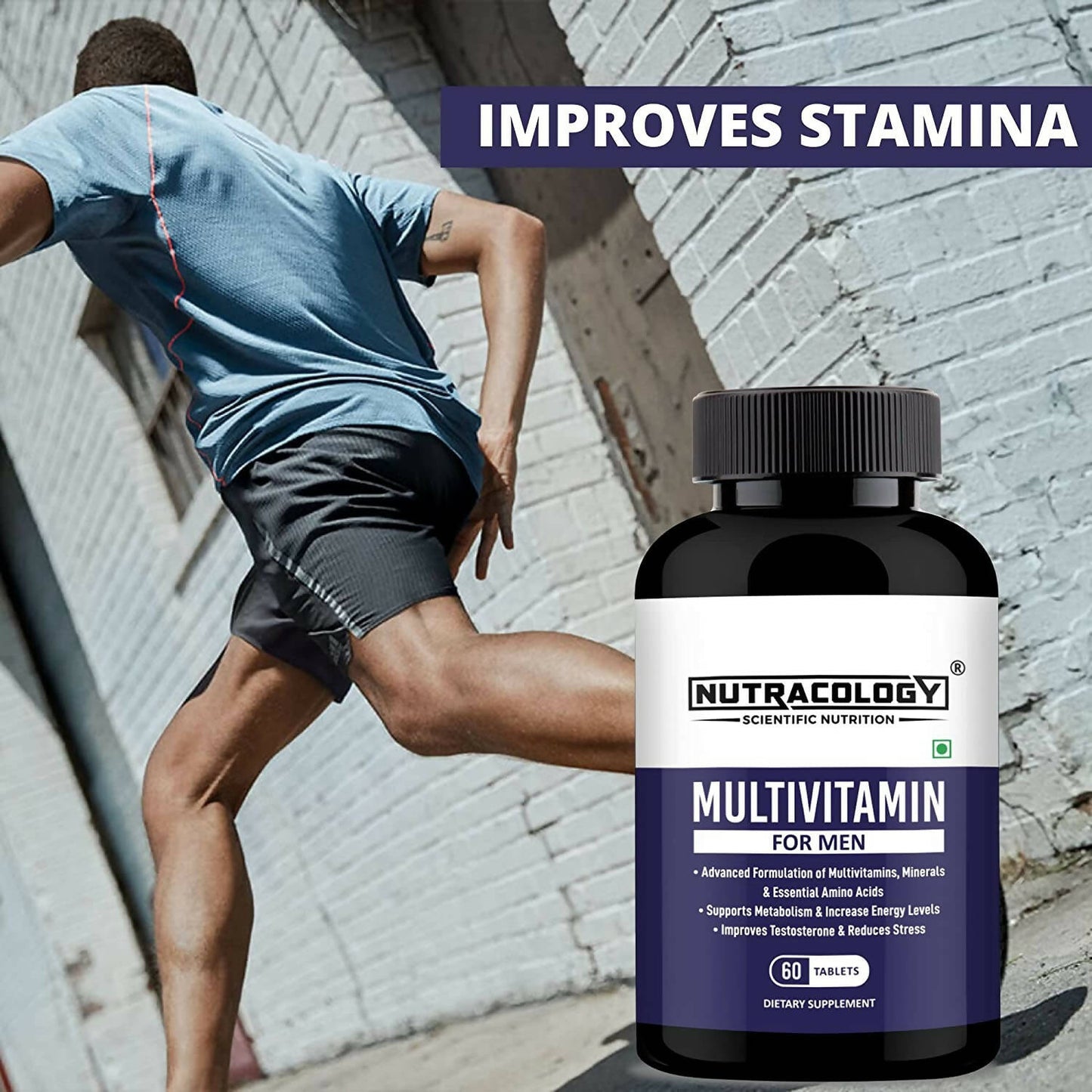 Nutracology Multivitamin for Men for Energy Strength & Stamina Tablets