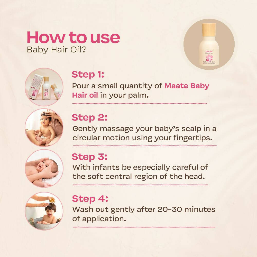 Maate Baby Hair Oil | Protein Rich Oil for Baby Hair Growth