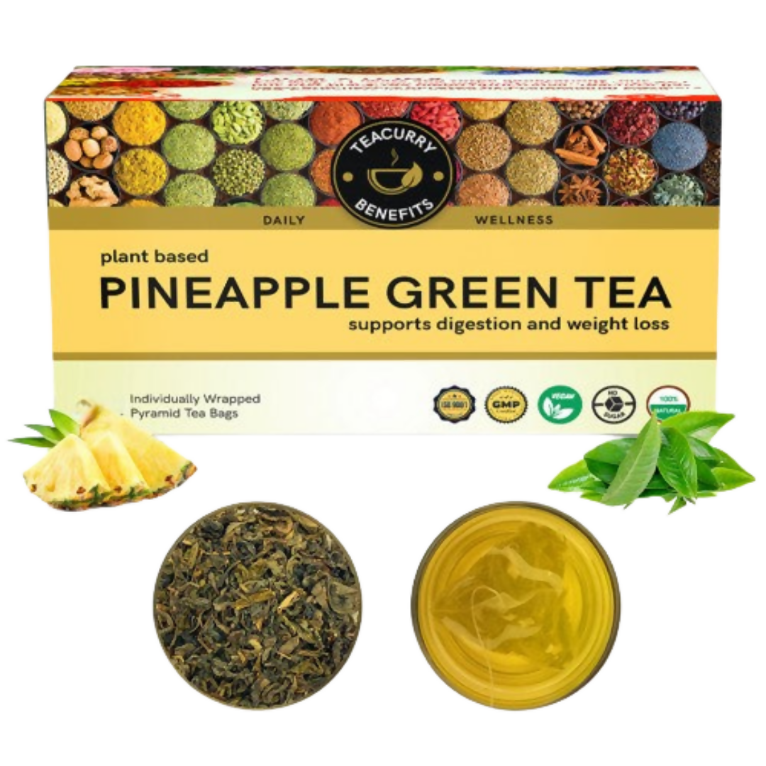 Teacurry Pineapple Green Tea Bags - Drmedicart