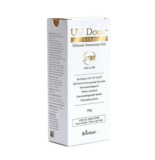 Brinton UV Doux Gold Silicone Sunscreen Gel SPF 50 TrueCure