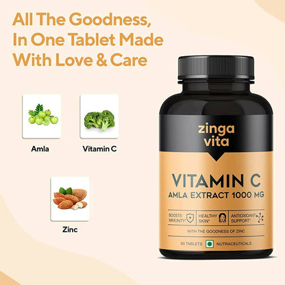 Zingavita Vitamin C 1000 mg Tablets with Amla Extract - Drmedicart