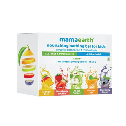 Mamaearth Nourishing Bathing Bar Soap For Kids  ( Pack of 5)