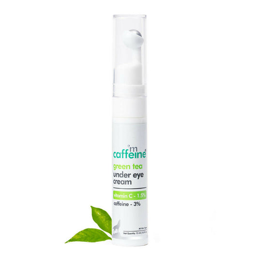 Buy mCaffeine Vitamin C Green Tea Under Eye Cream Online in USA from Chaijava. Fast shipping available.