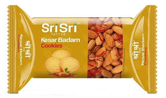 Sri Sri Tattva Kesar Badam Cookies