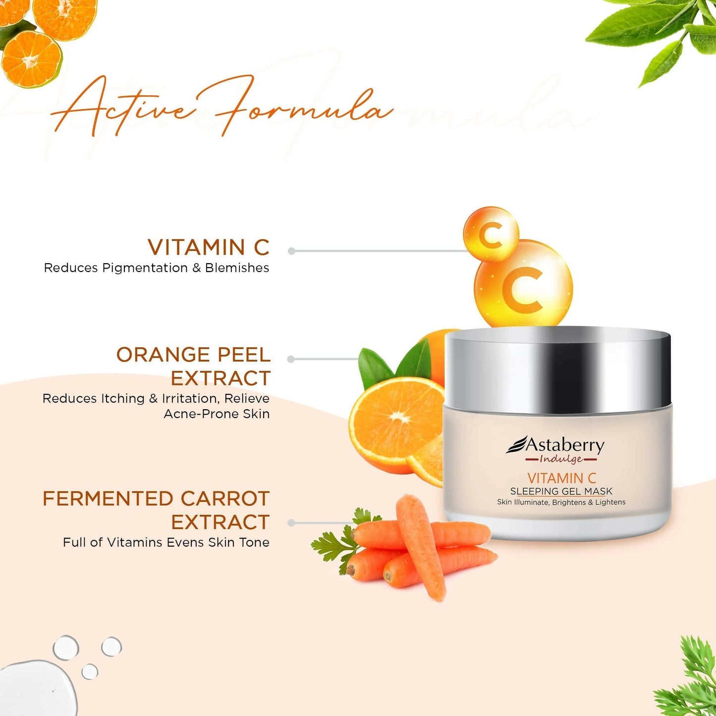 Astaberry Indulge Vitamin C Sleeping Gel Mask