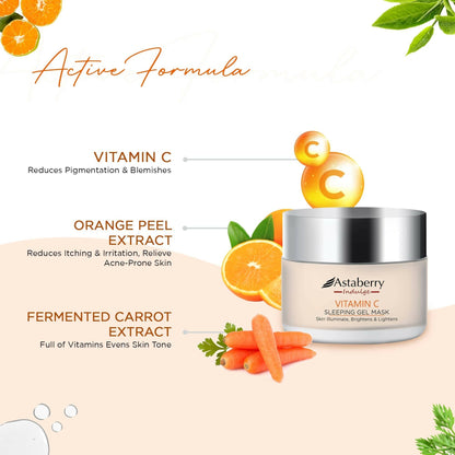 Astaberry Indulge Vitamin C Sleeping Gel Mask