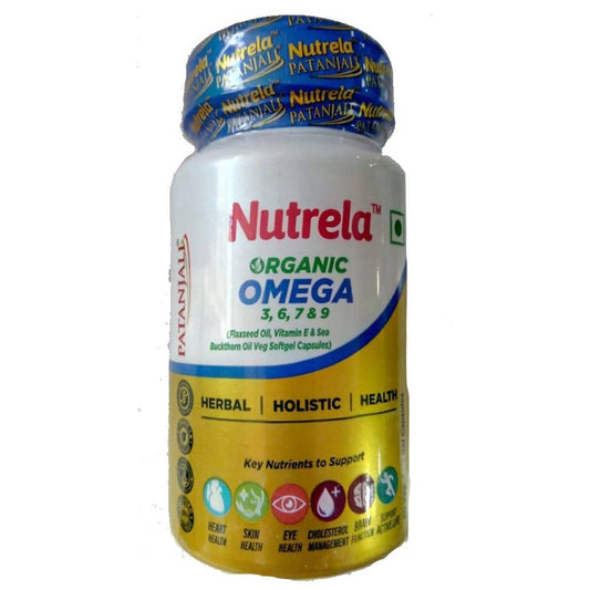 Patanjali Nutrela Organic Omega 3, 6, 7, 9 Capsules