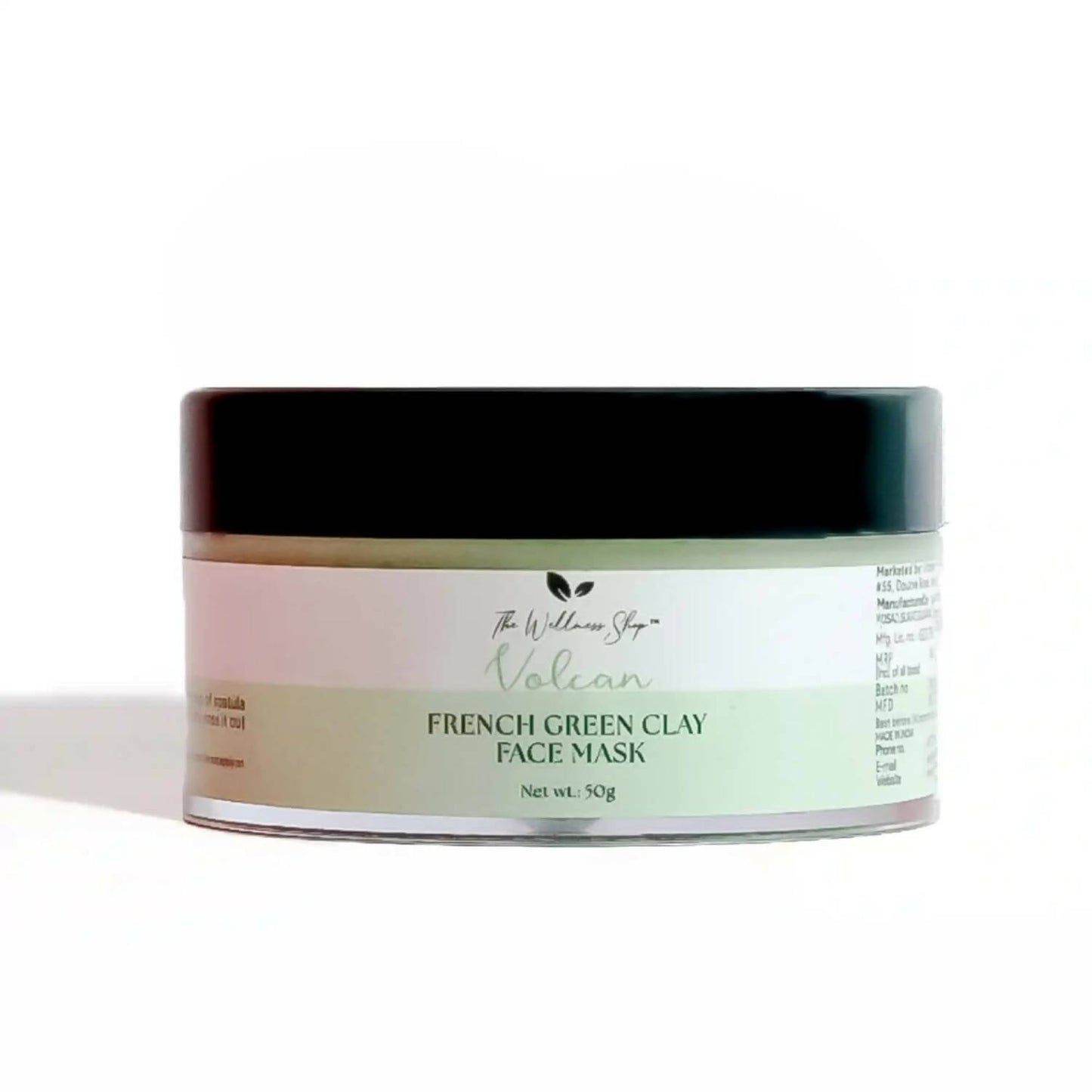 The Wellness Shop Volcan French Green Clay Face Mask 