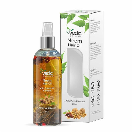 Vedic Naturals Neem Hair Oil With Jojoba Oil & Walnut Oil TCC 