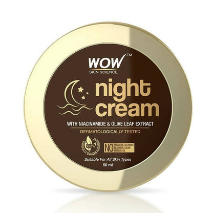 Wow Skin Science Night Cream With Niacinamide & Olive Leaf Extract