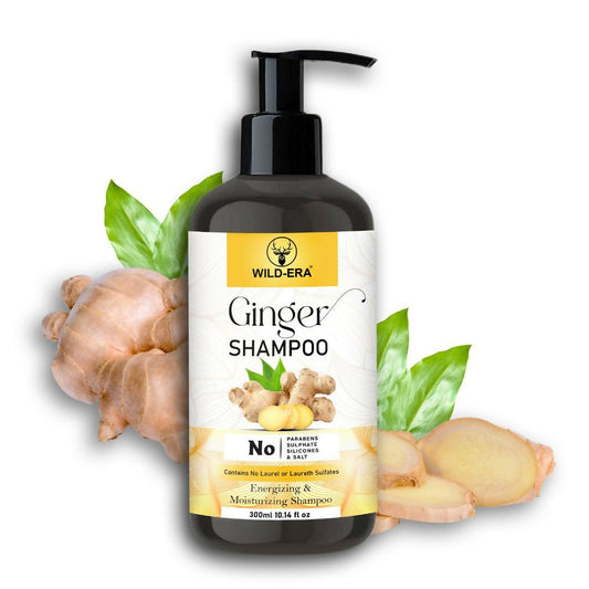 Wildera Ginger Shampoo For Hair Fall Control Energizing Formula   