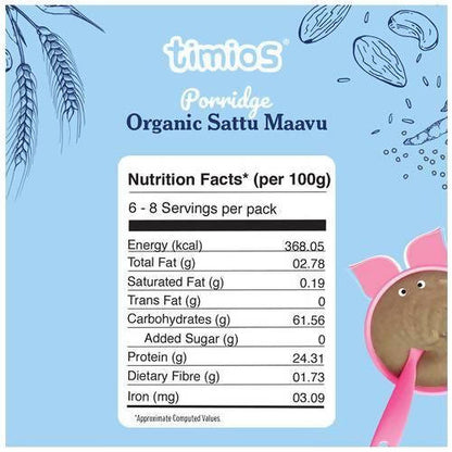 Timios Organic Sattu Maavu Porridge