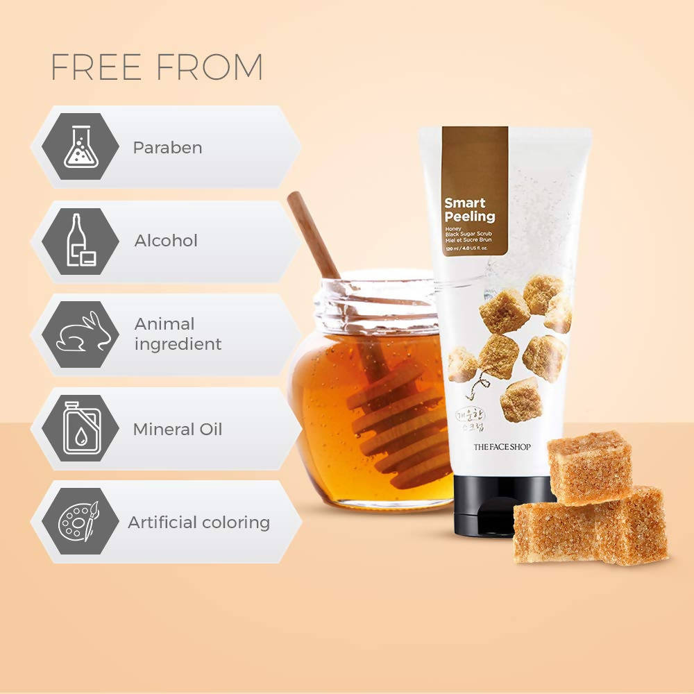 The Face Shop Smart Peeling Honey Black Sugar Scrub